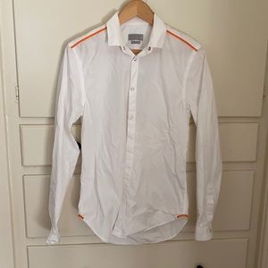 Zara man white button down shirt